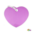 MyFamily Basic Collection Heart Tag Aluminum Purple Fashion