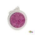 MyFamily Shine Collection Circle Glitter Tag Pink on Sale