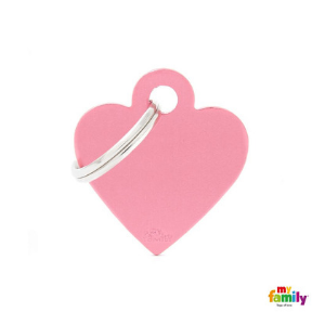 MyFamily Basic Collection Heart Tag Aluminum Pink Cheap