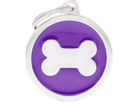 MyFamily Classic Collection Circle Bone Tag Purple Hot on Sale