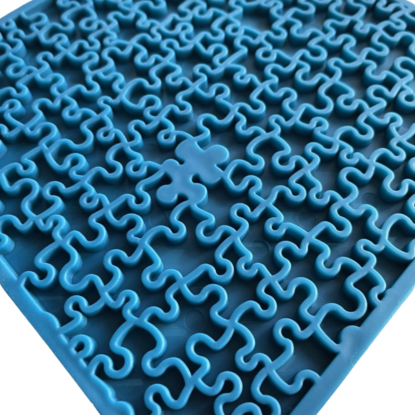 SodaPup Enriching Lick Mat Jigsaw Large Blue Discount