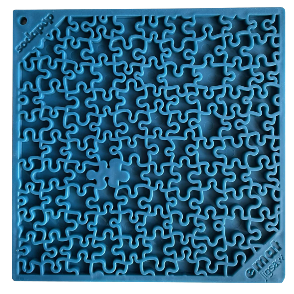 SodaPup Enriching Lick Mat Jigsaw Large Blue Discount