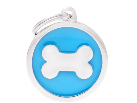 MyFamily Classic Collection Circle Bone Tag Light Blue For Cheap