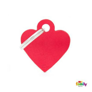 MyFamily Basic Collection Heart Tag Aluminum Red Fashion