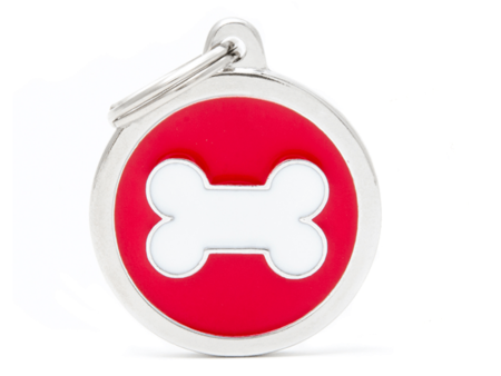 MyFamily Classic Collection Circle Bone Tag Red Cheap