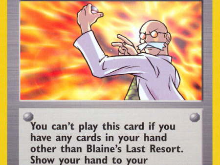 Blaine s Last Resort (105 132) [Gym Heroes 1st Edition] Online Hot Sale