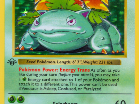 Venusaur (15 102) (Shadowless) [Base Set 1st Edition] Online