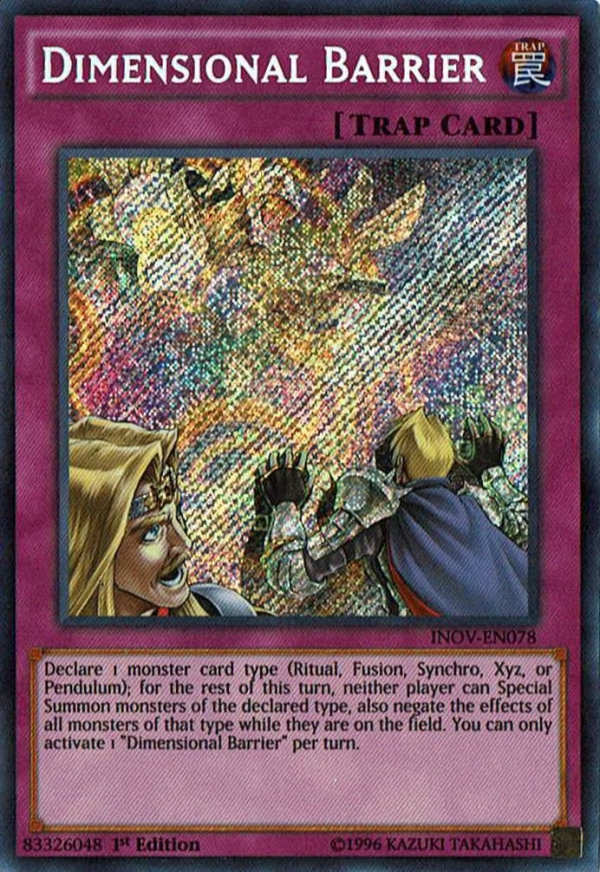 Dimensional Barrier [INOV-EN078] Secret Rare Cheap