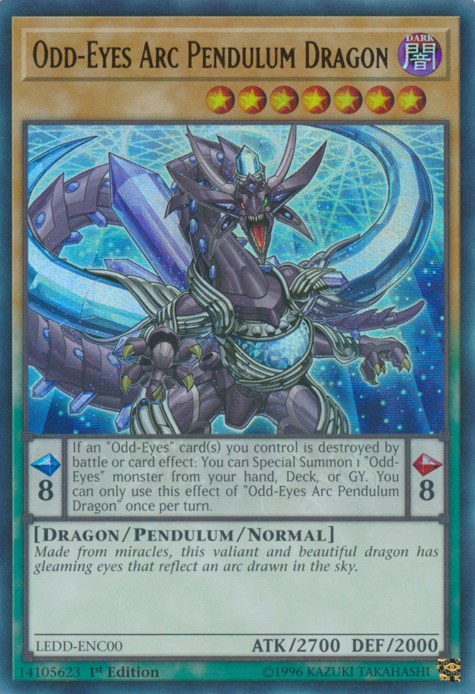 Odd-Eyes Arc Pendulum Dragon [LEDD-ENC00] Ultra Rare Fashion