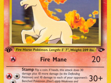 Blaine s Rapidash (33 132) [Gym Challenge 1st Edition] Fashion