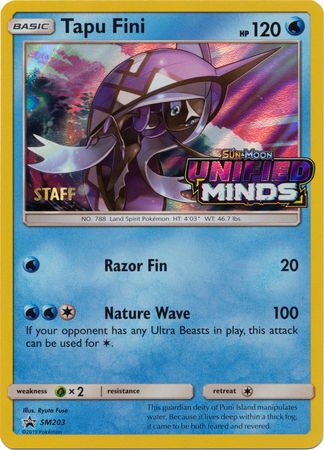 Tapu Fini (SM203) (Staff Prerelease Promo) [Sun & Moon: Black Star Promos] Online Sale